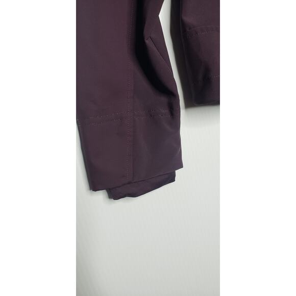 Brooks Shelter Technology Jacket Small Full Zip Burgundy Purple Running Cycling - Picture 7 of 11